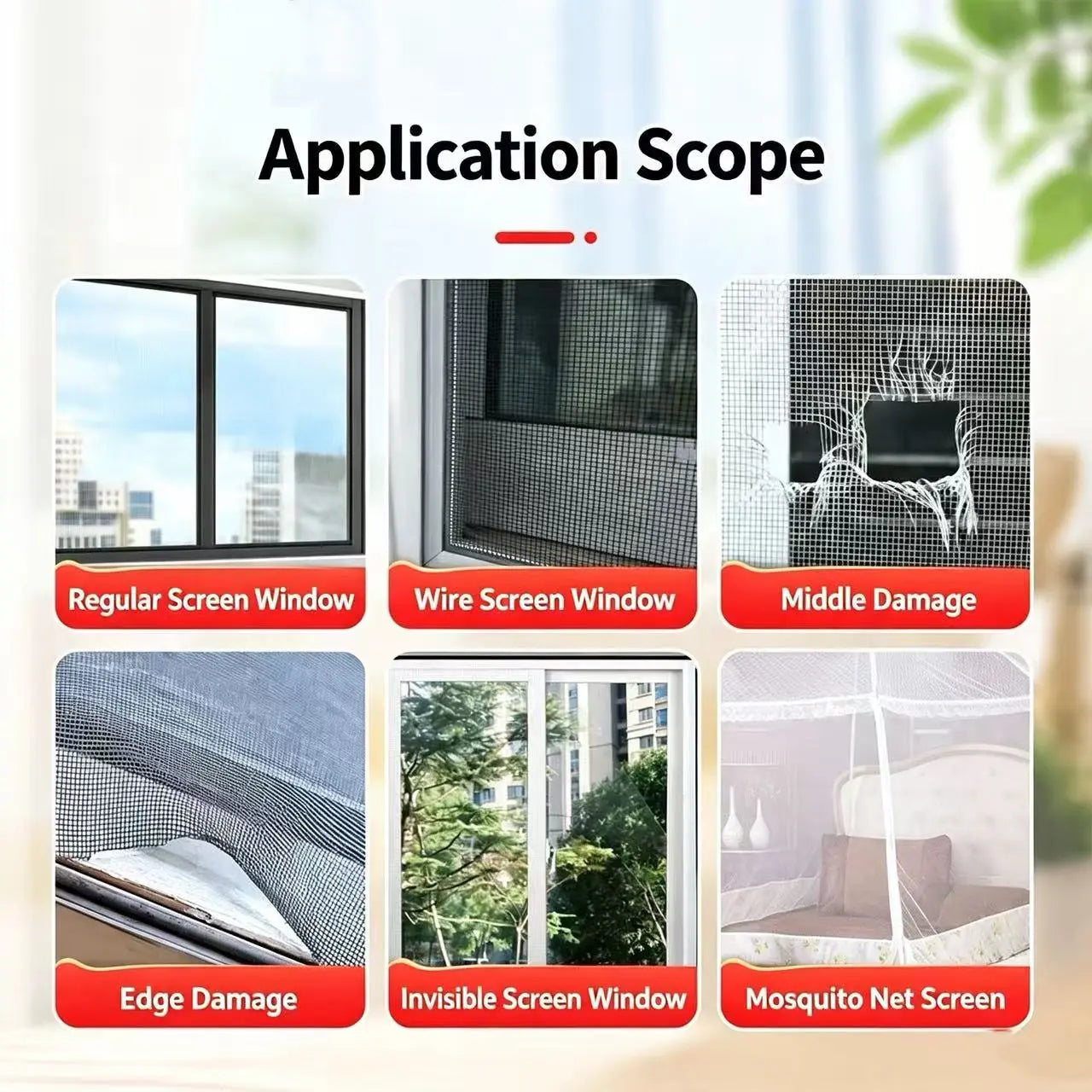 Self-Adhesive Bird Cage Seed Catcher Mesh Cover Up, Practical Flexible Fabric Grid Pattern Feed Guard, Durable Breathable Anti-Scatter Birdcage Repair Net for Small Birds