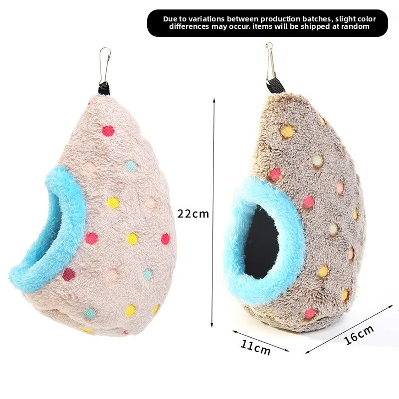Egg-Shaped Warm Plush Hanging Bird Cage Nest, Winter Nesting House for Small-Medium Birds - Birdcage Liner, Pet Supplies Cages & Accessories (Fits Parrots, Finches)